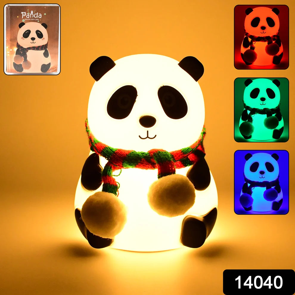 Panda Night Light – 7-Color LED Touch Sensor Lamp