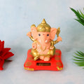 Lord Ganesh Idol with Solar-Powered Base – Medium Decorative Statue