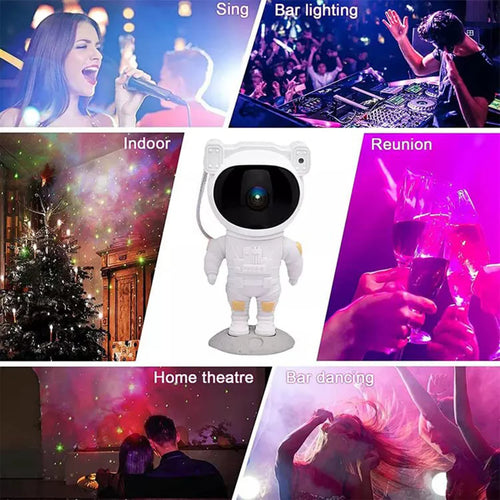 Astronaut Galaxy Projector – Starry Night Lamp | Play & Move