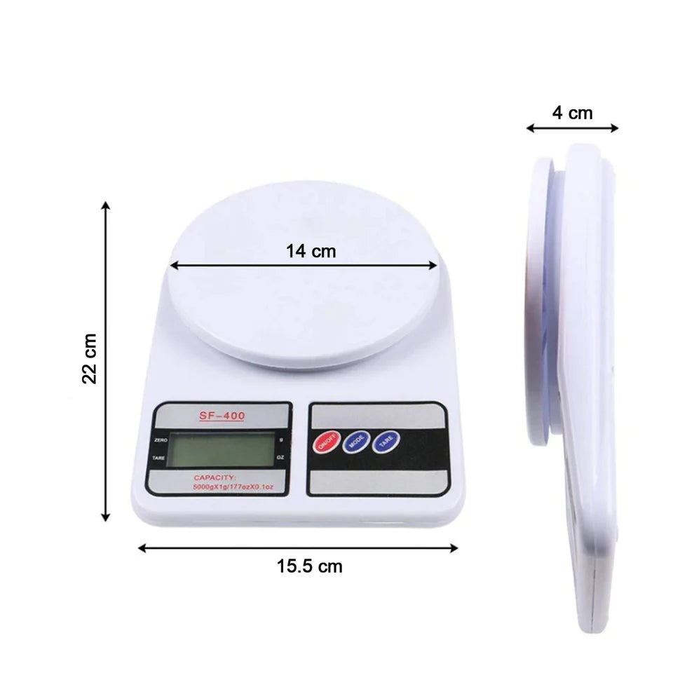Digital Kitchen Scale 10 Kg – Precision Weighing | SF 400